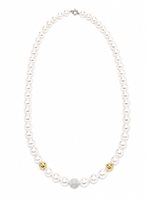 Necklace Idee Preziose dal 1987 Woman in White Gold Perla IP.CK18M/3P